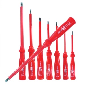 Set şurubelniţe cu mâner izolat, 1000V, 7 piese