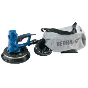 Slefuitor pereti / tavan pentru ipsos, glet, sac colector praf, 850W, disc 225mm, iluminare LED,viteza variabila, Dedra - Img 16