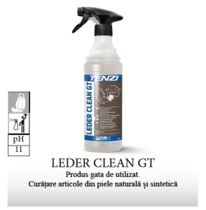 Solutie profesionala pentru curatat piele naturala si sintetica, gata de utilizat, 600ml, pH11, Tenzi Leder Clean GT