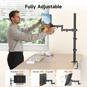 Suport premium prindere de birou pentru monitoare, Bracwiser MD7821 - Img 7