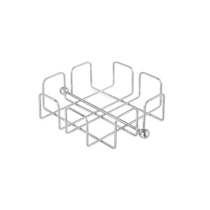 Suport servetele, otel cromat, 190x190x(H)65 mm, Hendi - Img 1