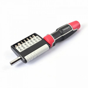 Surubelnita profesionala multifunctionala cu clichet 14 in 1, 210 mm, suport biti, Trojan - Img 1