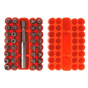 Surubelnita -varfuri cu maner, 33 buc -set