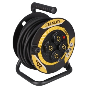 Tambur de cablu STANLEY, IP44, cu cablu de 20 m, 3G1.5 - Img 2