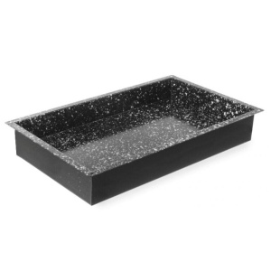 Tava pentru cuptor convectomat Classic GN 1/1 HENDI neagra,530 × 325 × (H)80 mm