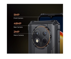 Telefon rezistent Smartphone OUKITEL G1, retea 4G, ecran 6.52" IPS LCD, Android 14, 24Gb Ram, stocare 256Gb ROM, camera 48MP, procesor Octa-Core T606, rezistenta IP68/IP69K, baterie 10600mAh, Dual Sim - Img 2