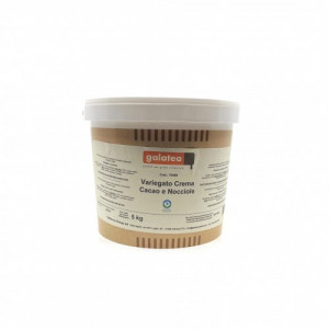 Természetes mogyoró és kakaó paszta házi fagylalthoz, lágy, süteményekhez, 5Kg, Cacao e Nocciola Cream, Galatea