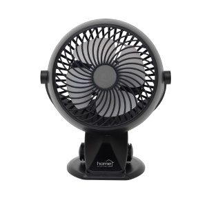 Ventilator cu acumulator si clema, 10 cm, negru - Img 2
