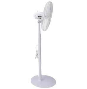 Ventilator cu picior pentru camera, 40W, 3 trepte, diametru 40cm, alb, Descon - Img 7