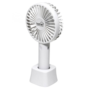 Ventilator de mana, cu dinam, 9 cm, alb - Img 1