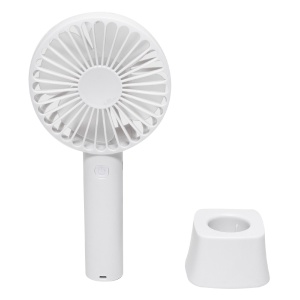 Ventilator de mana, cu dinam, 9 cm, alb - Img 2