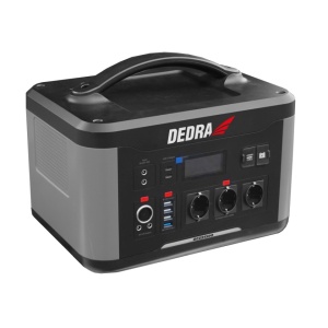 Vészhelyzeti áramforrás, kemping, horgászat, lakókocsi, 1500W/300W, 220V, 12V, USB, LiFePO4 akkumulátor, Dedra