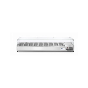 Vitrina prezentare Hendi, interval temp. -2/8?C, 180W, corp inox, ARKTIC by Hendi, 2005x395x(h)430 mm, 9 vase GN 1/3