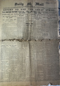 Ziar Istoric - Anglia - Daily Mail – 6 mai 1926, ediție din perioada Marii Greve Generale din Marea Britanie (General Strike, 1926).