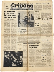 “Crișana”, publicație a Comitetului Județean Bihor al P.C.R. și a Consiliului Popular Județean Provizoriu, apărut la 24 noiembrie 1968.