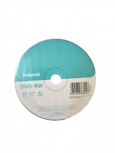 10 darabos DVD-RW készlet, újraírható, 4.7Gb, 4X, Polaroid