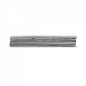 10 darabos horganyzott fémlemez készlet, fafelújítás, fugák, 100 x 15 mm, Fixman - Img 4