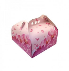 25 darabos tortaforma készlet, orchidea nyomtatással