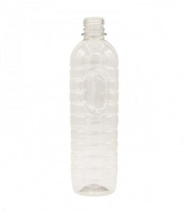 280 darabos palackkészlet, műanyag tartály, átlátszó PET, 500ml, markolat modell, f28mm-es menetes furat