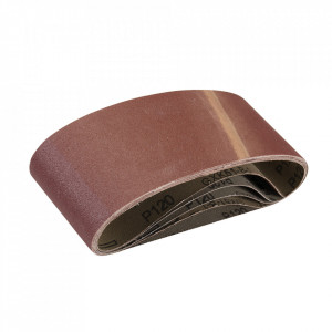 5 darabos csiszolószalag-készlet, 75 x 457mm, 80-as szemcse, Silverline - Img 3