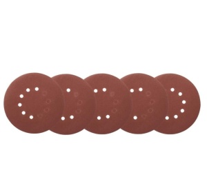 5 db-os perforált csiszolókorong készlet zsiráfhoz , 225 mm , 10 lyuk, szemcseméret 100 , Dedra