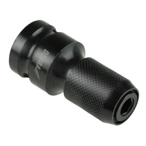 Adaptor de impact, de la 1/2'' la 1/4'' HEX, 38mm, montare rapida bit, Dedra - Img 1