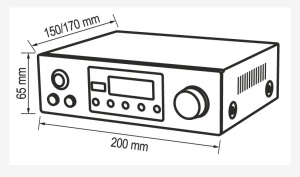 Amplificator audio bluetooth, stereo, 2x50W, USB, intrari MIC, SAL BTA 250 - Img 2