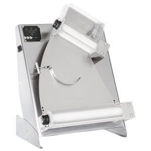 Aparat electric pentru formatare aluat de pizza sau paste Prismafood 400 cu 2 perechi de role, greutate portie de aluat 0,21-0,70 kg, 230V/250W, 585x435x(H)790mm - Img 1