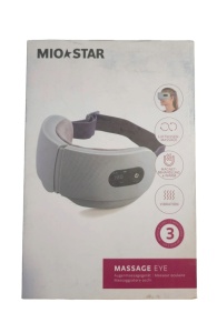 Aparat pentru masaj ochi, tample, muzica ambientala pentru relaxare, USB-C, 3 intensitati masaj, MIO STAR