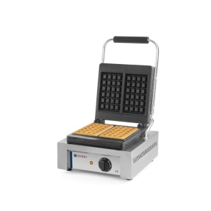 Aparat preparare vafe/waffles, profesional, 1500W, suprafata gatire din fonta cu start anti-lipire, 480x320x(H)226 mm, Hendi