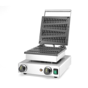 Aparat profesional vafe conice Lollypop, 1750W, timer,termostat reglabil 50°C-220°C,Hendi