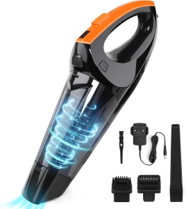 Aspirator portabil MINI cu acumulator incorporat, 11.1V, 65W, ideal pentru auto, masa, spatii greu accesibile, filtru HEPA, VACPOWER