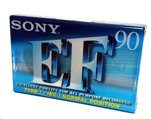 Audiokazetta, 90 perc, Sony EF90, lezárt termék