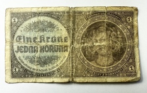 Bancnota - Protectoratul Boemiei și Moraviei -1 Koruna 1940 - Img 3