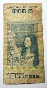 Bancnota Seychelles - 10 Rupees ( 1976-1990 ) - Img 2