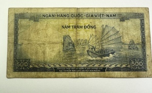Bancnota - Vietnam de Sud – 500 Đồng (1955-1956 ) - Img 2