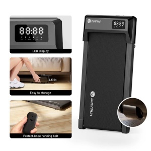 Banda de alergat DeerRun C6 PRO, Q1 Plus, Viteza Maxima 8km/h, Sarcina maxima 159kg, 117.8 × 51.4 × 10.5 cm, Compatibila cu diferite aplicatii prin Bluetooth, Gri, telecomanda, ambalaj original deteriorat - Img 5