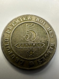 Belgia - 5 Centimes 1862 - Leopold I - Img 4