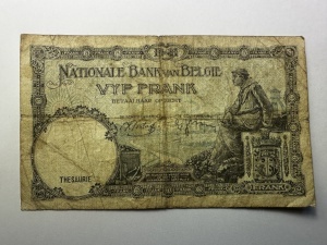 Belgia - 5 Francs 1919 - Img 2