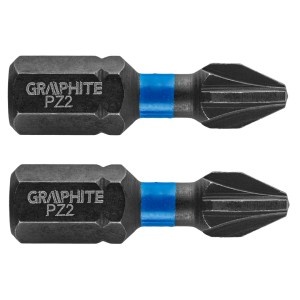 Bit de impact PZ2 x 25mm - set 2 buc