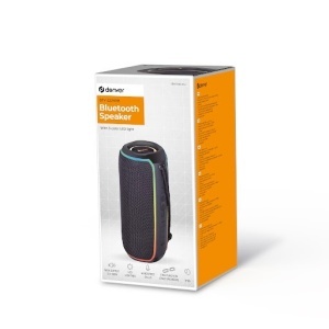 Boxa portabila, lumini LED RGB, 20W, NEGRU, Denver BTV-222NRB, produs resigilat - Img 2