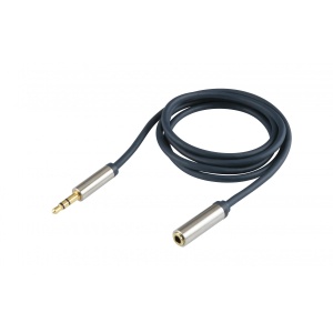Cablu audio, mufă stereo metalic 3,5 mm - mufă stereo metalic 3,5 mm, 2,5 m
