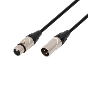 Cablu XLR, 10 m, mufă-priză, 3p