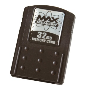 Card de memorie MAX MEMORY pentru Playstation 2, capacitate 32Mb, second hand
