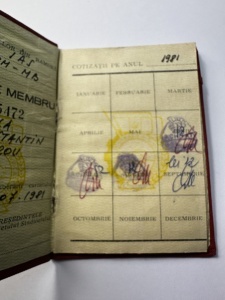 . Carnet de membru al Uniunii Generale a Sindicatelor din România (UGSR) - Img 2