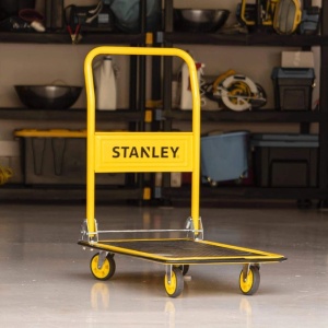 Carucior pliabil portabil tip platforma, 73.5 x 47 cm, capacitate maxima 150Kg, roti cu rulmenti, Stanley - Img 7