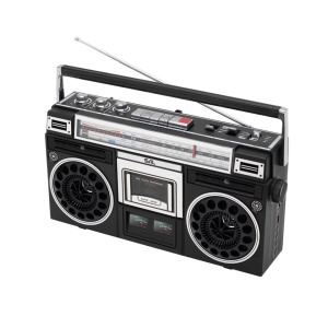 Casetofon tip retro, caseta, radio, usb, card, bluetooth, vu-metre, alimentare retea / baterii, SAL RRT BROOKLYN - Img 5