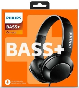 Casti Audio On-Ear Philips, SHL3075BK/00, cu fir, Microfon, BASS+, Negru - Img 2