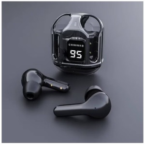 Casti Wireless Stereo, Bluetooth, NEGRU, afisaj LED, incarcare cu docking case, T'nB - Img 4