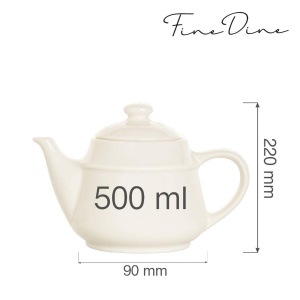 Ceainic Fine Dine, Crema 500 ml - Img 2